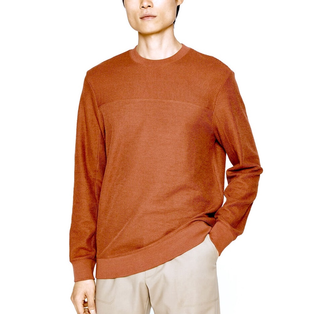 French Rib Crew Sweater - Brand New - Never Worn - Rust